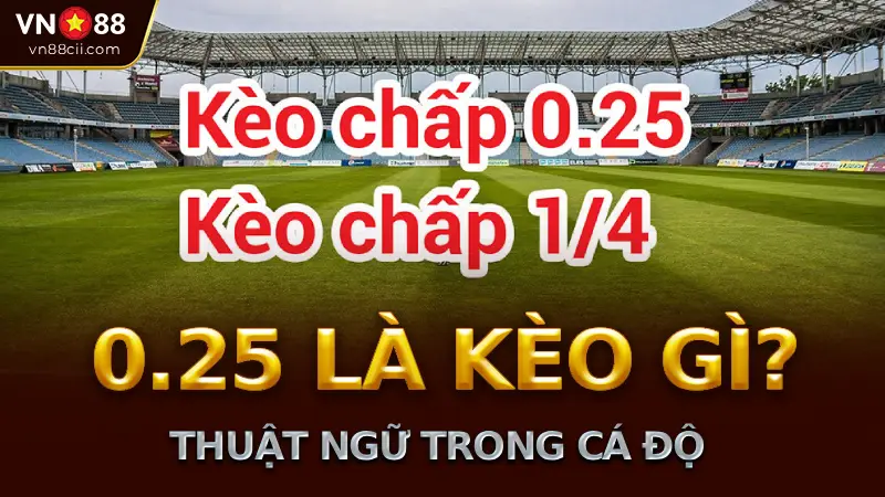 0.25 là kèo gì? Định nghĩa và ý nghĩa trong cá độ bóng đá